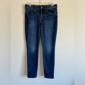 J Crew. Stretch Midrise Skinny Ankle Denim Jeans. Size 27/28.